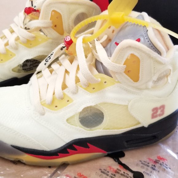 Air Jordan 5 Retro SP Off-White DH8565 100 Size 6.5 main image 5